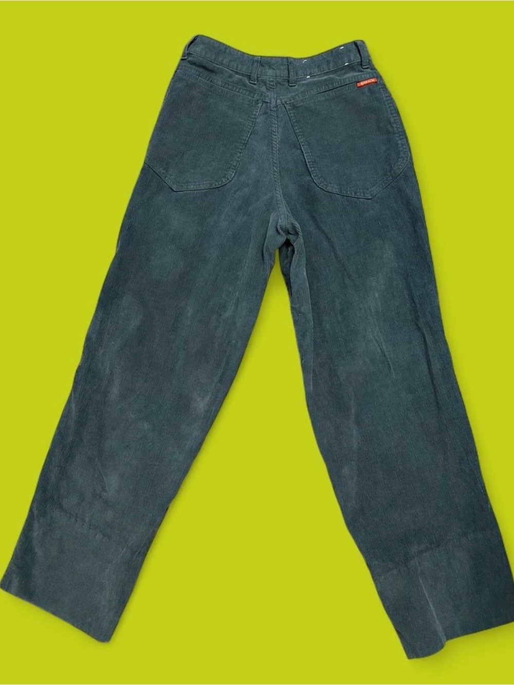 Vintage 1970’s/80’s Deep teal high waisted corduroy pants. Sasson made in Japan - Picture 7 of 8